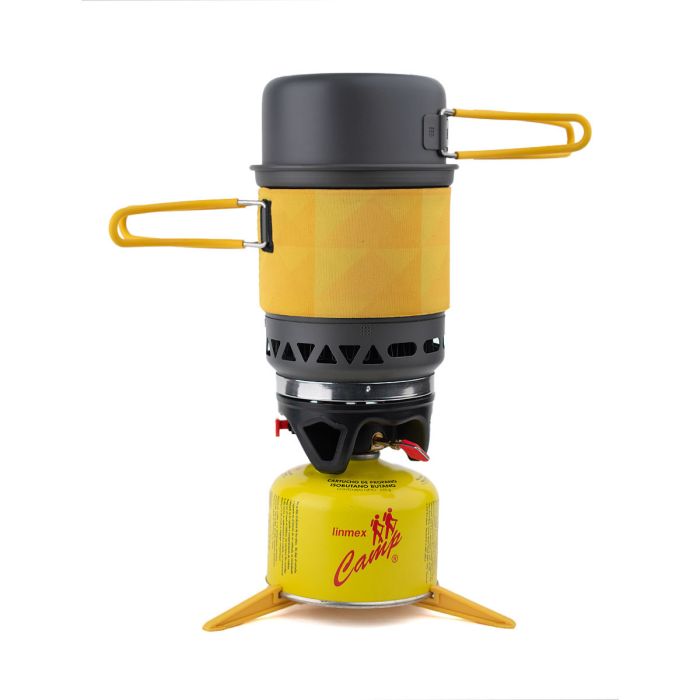 Sistema de Cocina para Camping 1500 ml - Linmexgas de Linmexgas en Bikepacking, Senderismo Y Campismo, Alpinismo, Equipo Para Bikepacking, Equipo De Cocina, Equipo De Cocina, COCINA Y COMPLEMENTOS, Estufas, Mecheros y Gas, Estufas, Mecheros y Gas solo en Principal