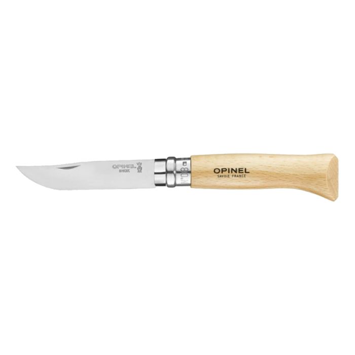 Cuchillo No.8 Acero Inoxidable - Opinel de Opinel en Bikepacking, Senderismo Y Campismo, Salud y Protección, Equipo Para Bikepacking, Equipo Para Senderismo Y Campismo, Complementos, Herramientas y Primeros Auxilios, Supervivencia y Primeros Auxilios, Herramientas y Orientación solo en Principal