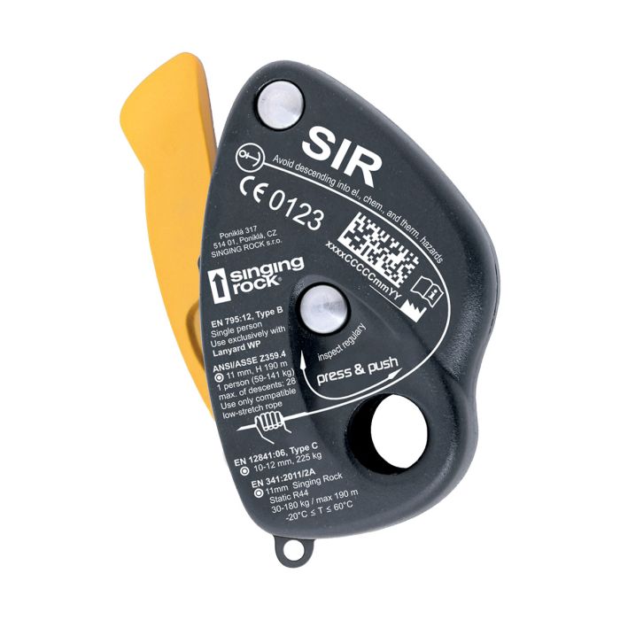 Descensor autofrenante compacto SIR - Singing Rock de Singing Rock en Trabajo Vertical, Hardware, Descensores solo en Principal
