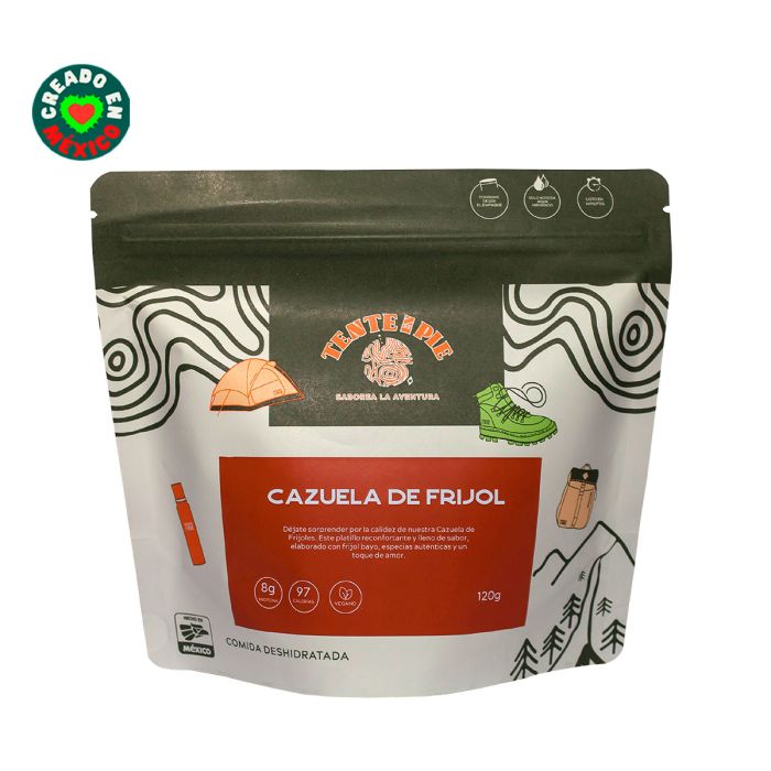 Alimento Deshidratado Cazuela de Frijol 50 gr - TenteEnPie de Tenteenpie en Senderismo Y Campismo, Equipo Para Senderismo Y Campismo, Supervivencia y Primeros Auxilios solo en Principal