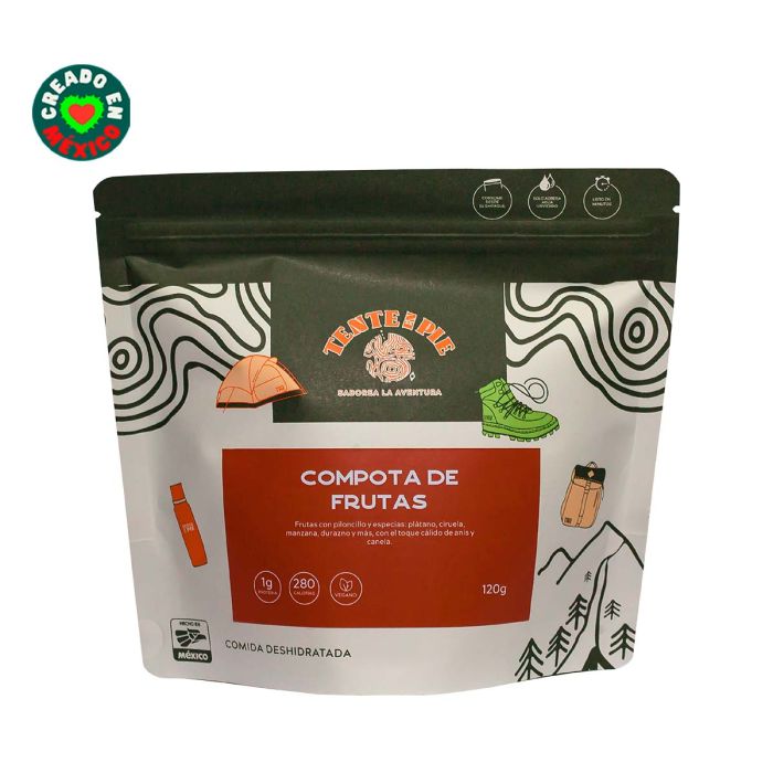 Alimento Deshidratado Compota de Frutas 120 gr - TenteEnPie de Tenteenpie en Senderismo Y Campismo, Equipo Para Senderismo Y Campismo, Supervivencia y Primeros Auxilios solo en Principal