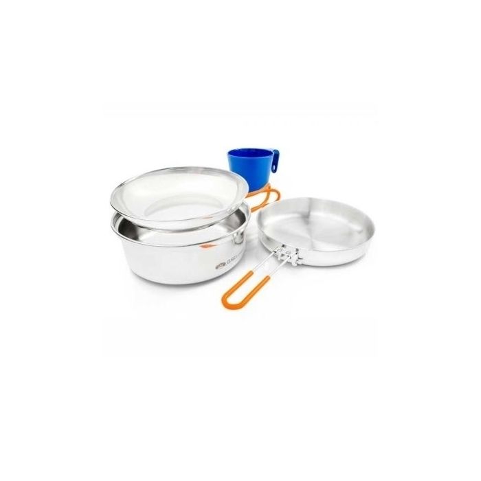 Set de Cocina Glacier acero inoxidable - GSI Outdoors de Gsi Outdoors en Rebajas, Senderismo Y Campismo, Alpinismo, Equipo De Cocina, Equipo De Cocina, Sets de Cocina, Sets de Cocina solo en Principal