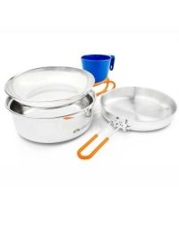 Set de Cocina Glacier acero inoxidable - GSI Outdoors de Gsi Outdoors en Rebajas, Senderismo Y Campismo, Alpinismo, Equipo De Cocina, Equipo De Cocina, Sets de Cocina, Sets de Cocina solo en Principal