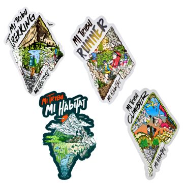 Paquete de Stickers Mi tribu, Mi Hábitat - Deporte Hábitat de Deporte Habitat en Rebajas solo en Principal