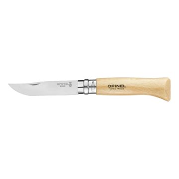 Cuchillo No.8 Acero Inoxidable - Opinel de Opinel en Bikepacking, Senderismo Y Campismo, Salud y Protección, Equipo Para Bikepacking, Equipo Para Senderismo Y Campismo, Complementos, Herramientas y Primeros Auxilios, Supervivencia y Primeros Auxilios, Herramientas y Orientación solo en Principal
