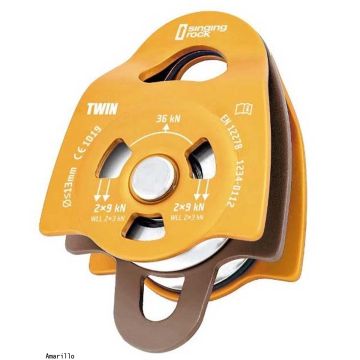 Polea Doble Twin Roll - Singing Rock de Singing Rock en Trabajo Vertical, Cañonismo, Hardware, Hardware, Poleas, Poleas solo en Principal