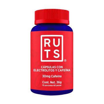 Pastillas de Electrolitos con Cafeína 30 mg - Ruts de Ruts en Bikepacking, Running, Energeticos, Energeticos / Hidratacion, CAPSULAS Y TABLETAS, Capsulas y Tabletas solo en Principal