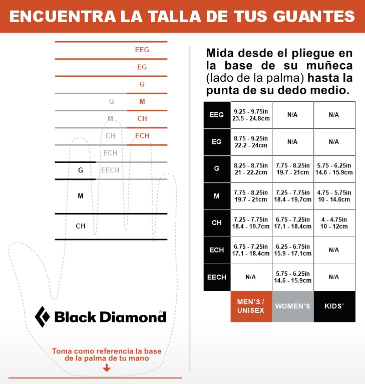 Guantes MidWeight Fleece - Black Diamond EXCURSIÓN Y CAMPISMO ROPA DE  EXCURSION Guantes